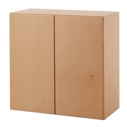 Stor KVADRAT reol med 6 rum - ubehandlet birk